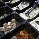 cash register, drawer, cash